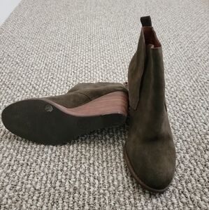 Stylish Olive Green Ankle Boots